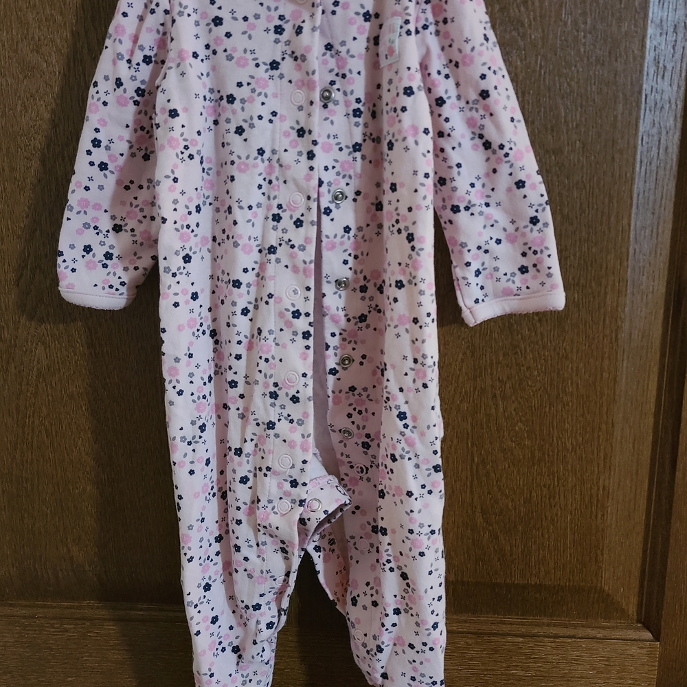 Carter's Pink Floral Kids Footie